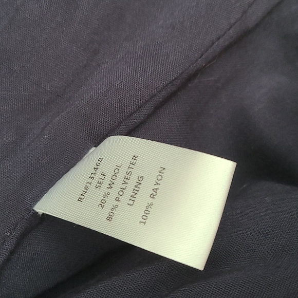 Fate, crop wool blazer. Blue & brown houndstooth. Size M. - Picture 5 of 6